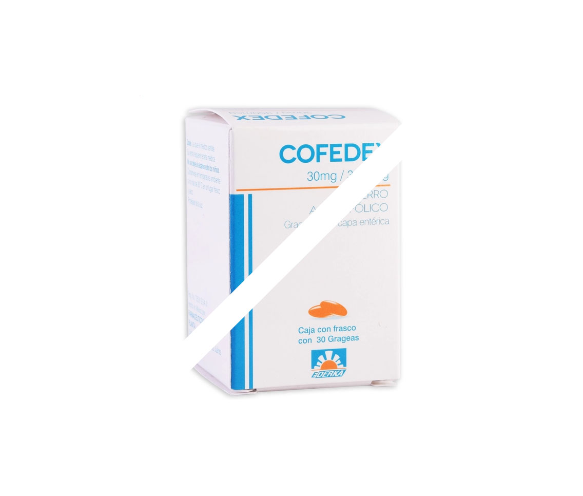 COFEDEX c/30 GRAG. 30 MG/350 MCG.