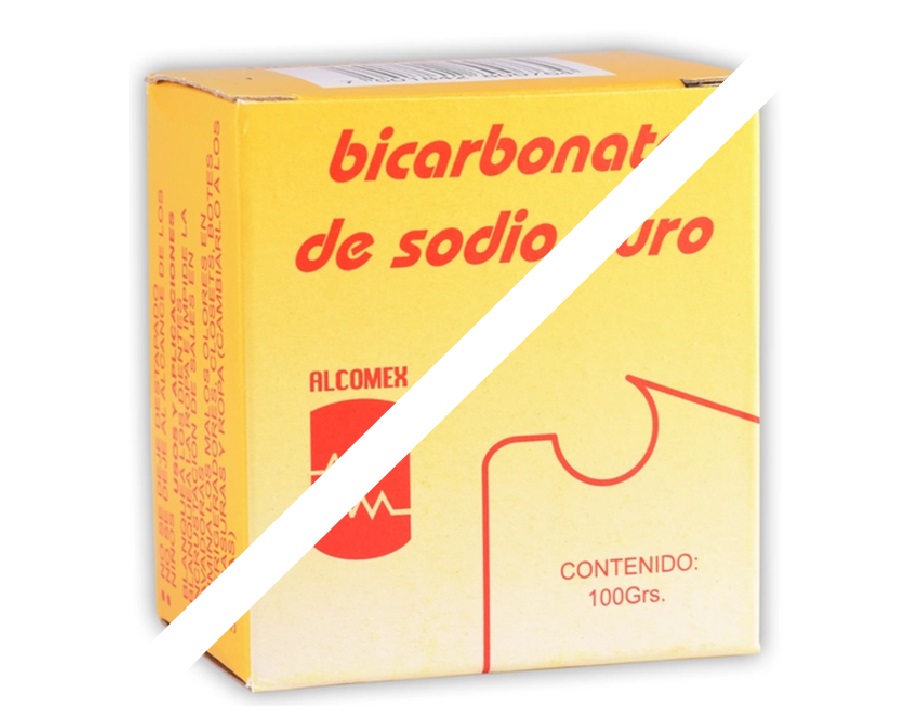 BICARBONATO de SODIO PURO (Alcomex) Cja. c/100 G.