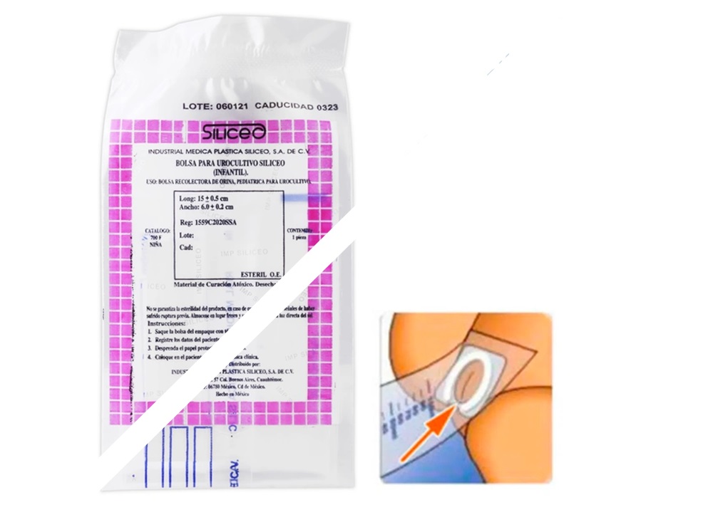 BOLSA PARA UROCULTIVO ESTÉRIL (SILICEO) INFANTIL NIÑA