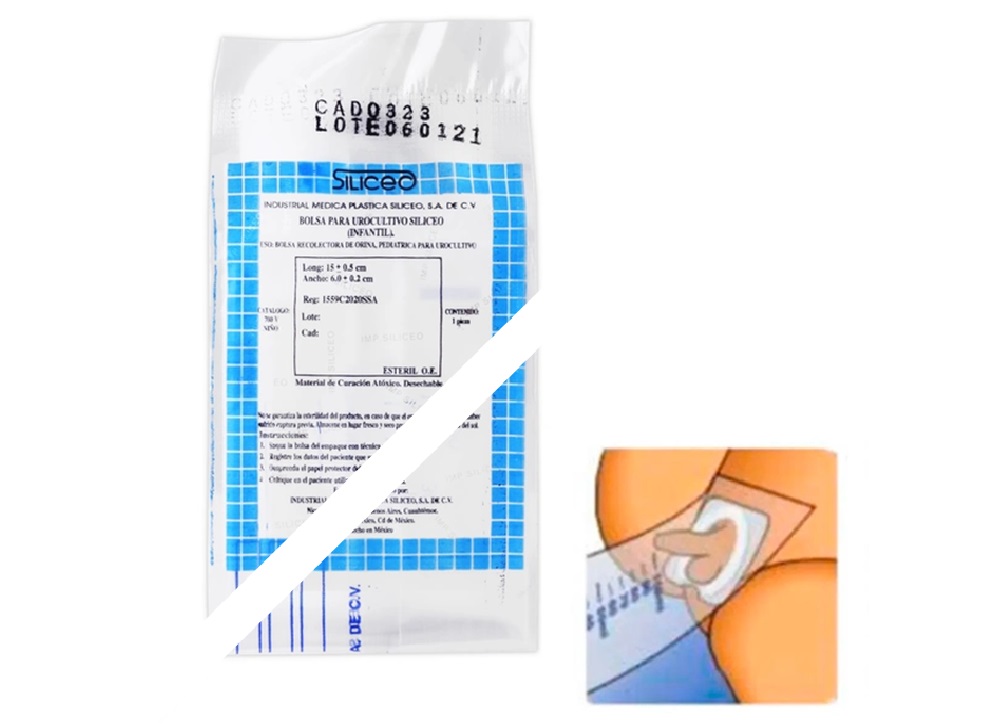 BOLSA PARA UROCULTIVO ESTÉRIL (SILICEO) INFANTIL NIÑO