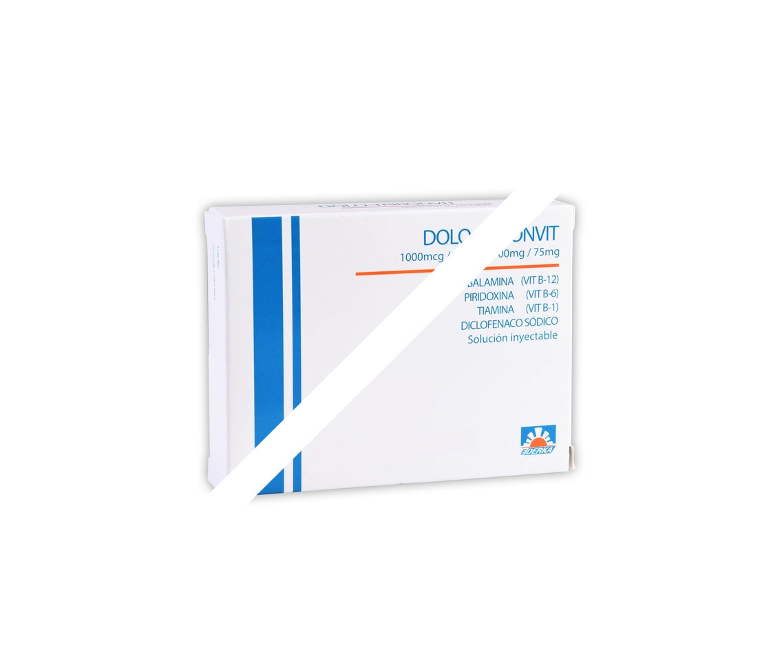 DOLO-TRIRONVIT Sol. Iny. c/3 Dosis 100-100-1-75 MG/3 ML.