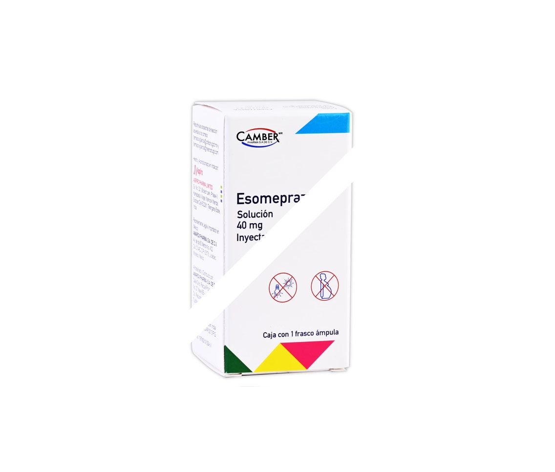 ESOMEPRAZOL (CAMBER) SOL. INY. C/1 FCO. AMP. 40 MG