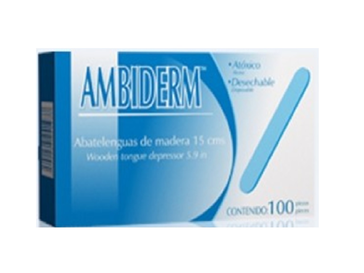 ABATELENGUAS DE MADERA (AMBIDERM) CJA. C/100 PZS.