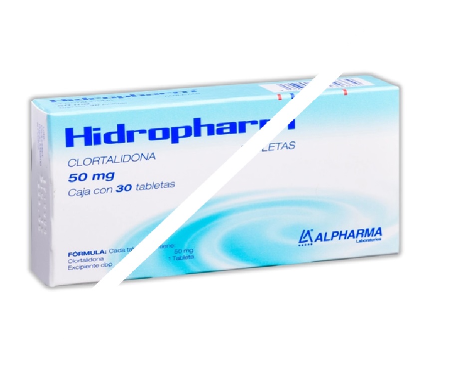 HIDROPHARM c/30 TABS. 50 MG. clortalidona