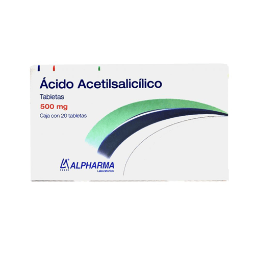 ÁCIDO ACETILSALICÍLICO (ALPHARMA) C/20 TABS. 500 M