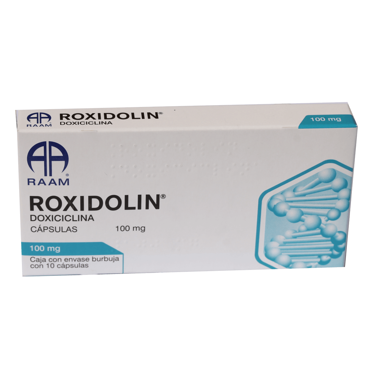 ROXIDOLIN C/10 CAPS. 100 MG.