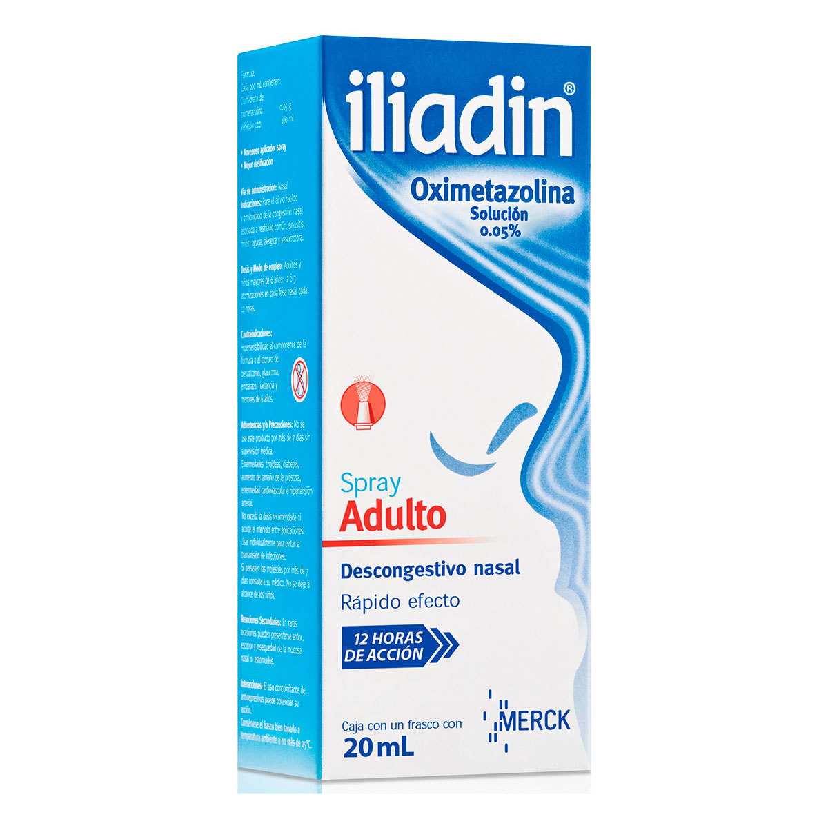 ILIADIN SOL. NASAL 0.05% ADULTO Fco. Atomizador 20 ML.