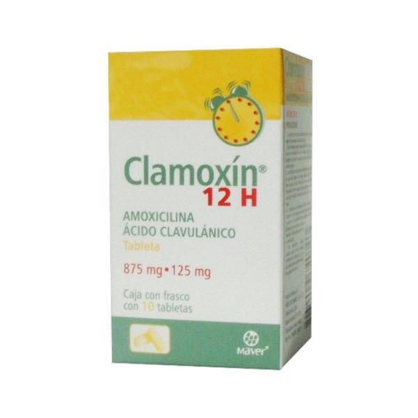 CLAMOXÍN 12H c/10 TABS. 875/125 MG.
