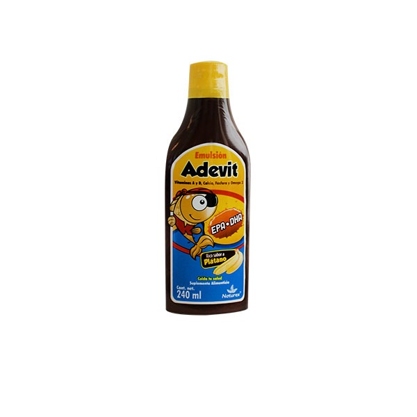 ADEVIT EMULSIÓN SABOR PLÁTANO FCO. 240 ML.