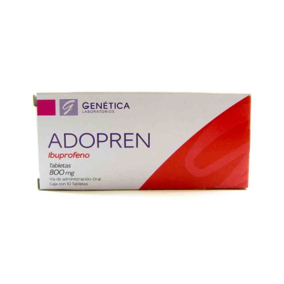 ADOPREN Caja c/10 TABS. 800 MG.