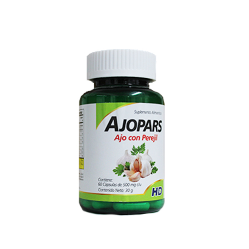 AJOPARS c/60 CAPS. 500 MG.