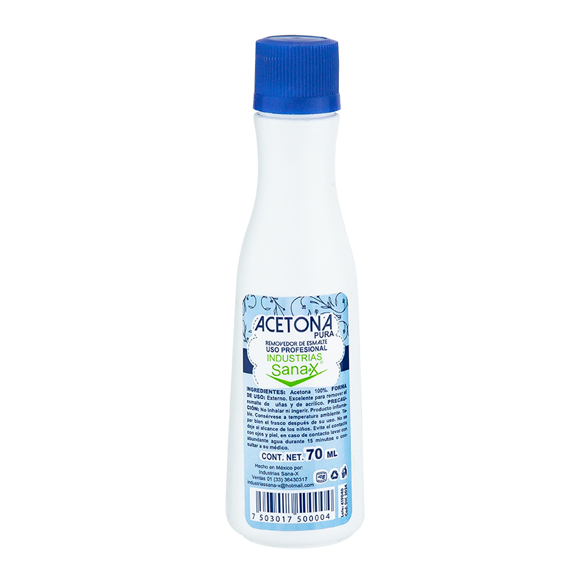 ACETONA QUITA ESMALTE (SANAX) FCO. C/ 70 ML.