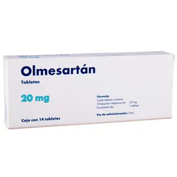 OLMESARTÁN (Camber) c/14 TABS. 20 MG.