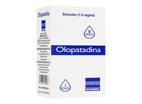 OLOPATADINA (Micromex) SOL. OFTÁLMICA Fco. Gotero 5 ML. 1.0 MG/1 ML.