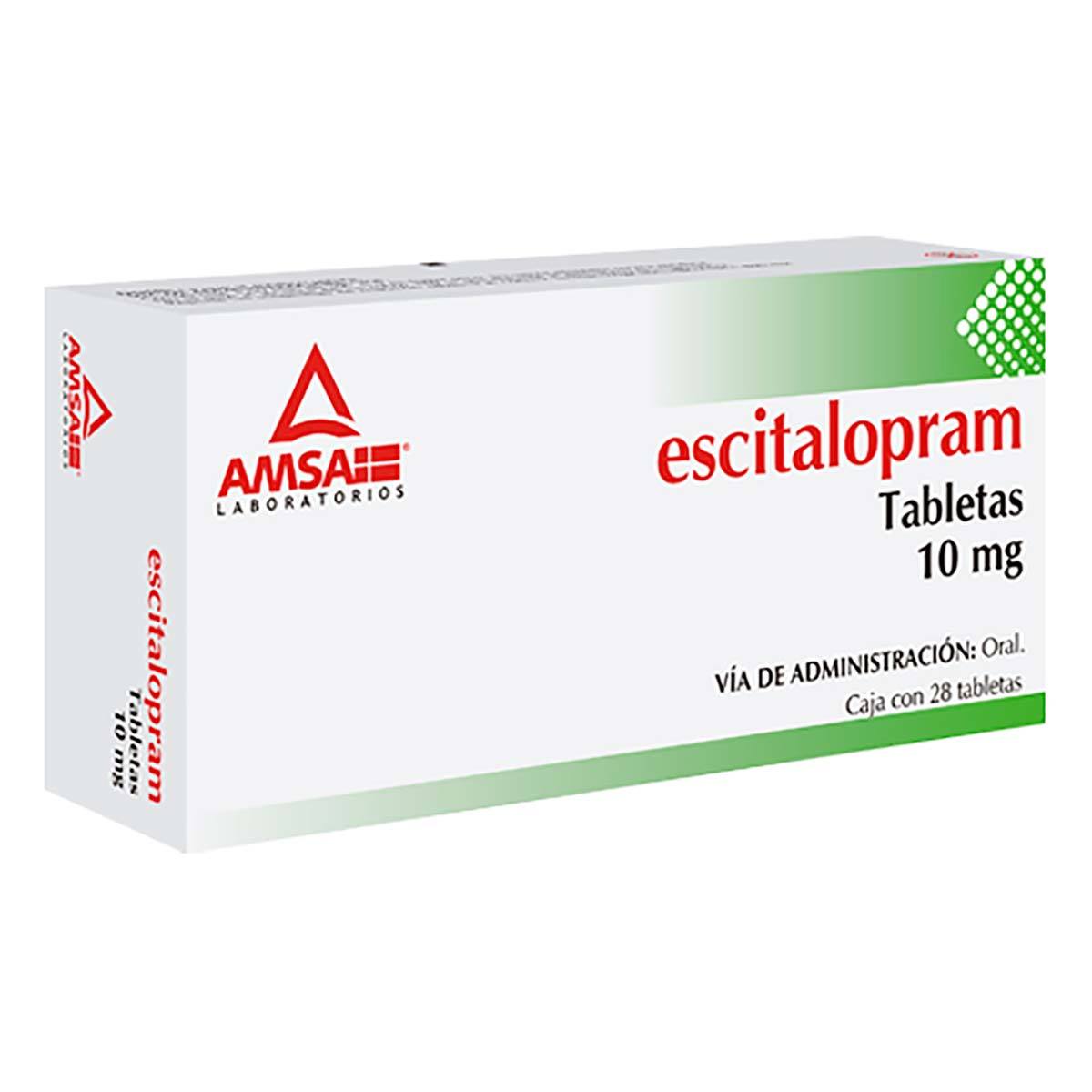 ESCITALOPRAM (Amsa) c/28 TABS. 10 MG.