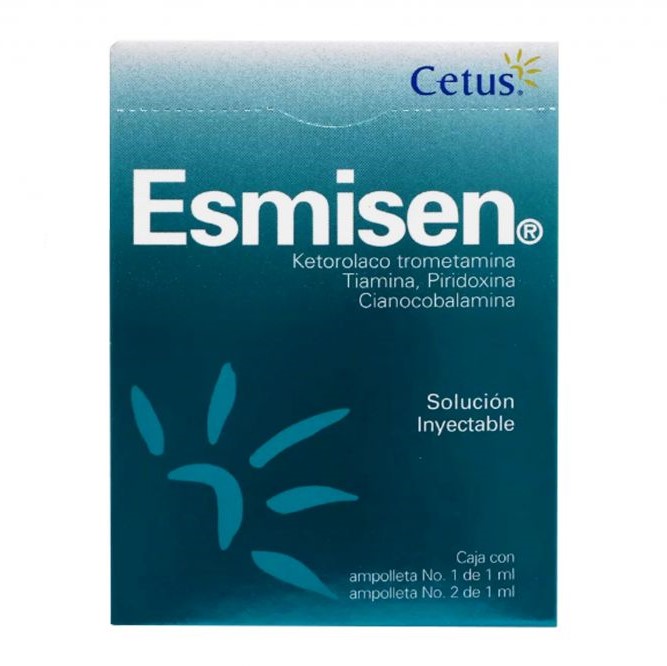 ESMISEN Sol. Iny. c/2 AMPTAS. (1-2) 15-100-100-5 MG/2 ML. complejo B