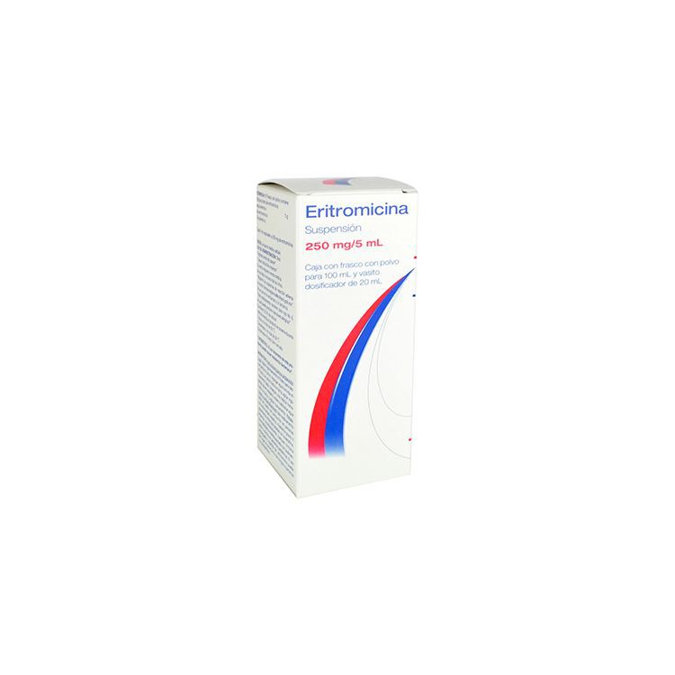 ERITROMICINA (Neolpharma) SUSP. Fco. 100 ML. 250 MG/5 ML.