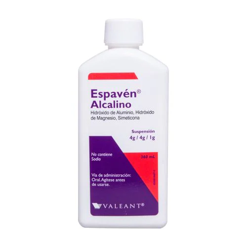 ESPAVÉN ALCALINO SUSP. Fco. 360 ML. 4-4-1 G/100 ML.