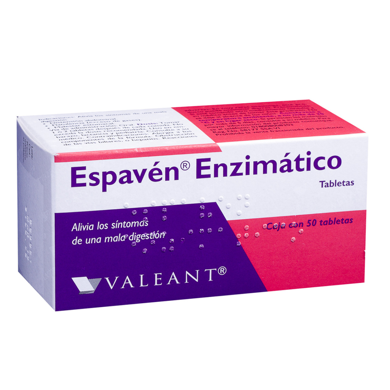 ESPAVÉN Enzimático c/50 TABS. 40/130/25/5 MG.