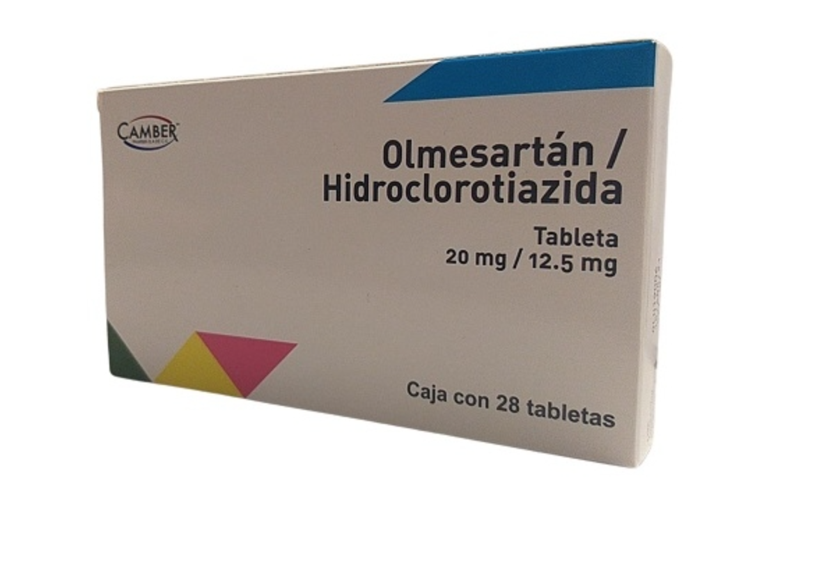 OLMESARTÁN/HIDROCLOROTIAZIDA (Camber) c/14 TABS. 20/12.5 MG.