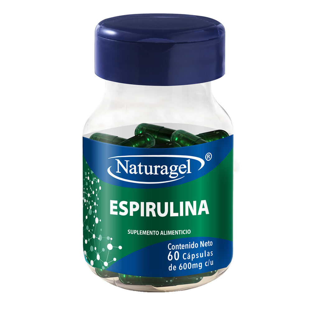 ESPIRULINA c/60 CAPS. 600 MG.