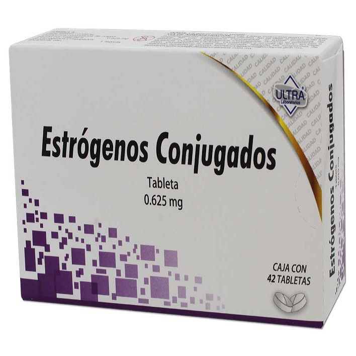 ESTRÓGENOS CONJUGADOS (Ultra) c/28 TABS. 0.625 MG.