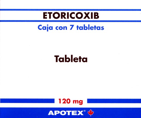 ETORICOXIB (Apotex) c/7 TABS. 120 MG.