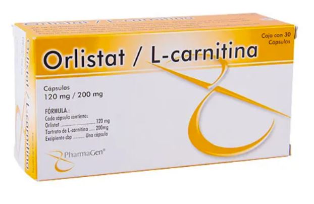 ORLISTAT / LEVOCARNITINA (Pharmagen) c/30 CAPS. 120/200 MG.