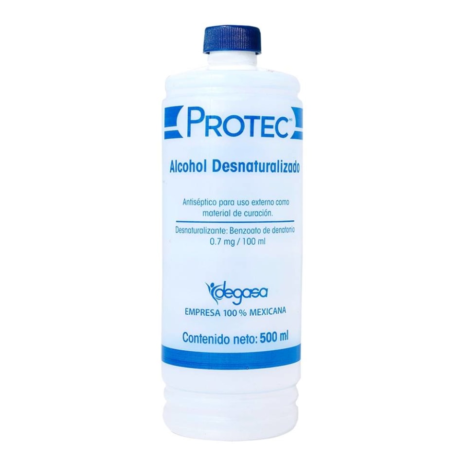 ALCOHOL ETÍLICO Desnaturalizado (Protec) 70%  Fco. 500 ML.