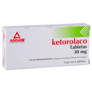 KETOROLACO (AMSA) C/6 TABS. SUBLINGUAL 30 MG.
