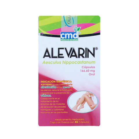 ALEVARIN c/45 CAPS. 166.60 MG.