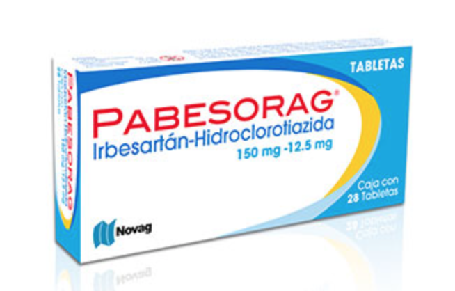 PABESORAG C/28 TABS. 150/12.5 MG.(Irbesartán+Hidroclorotiazida)