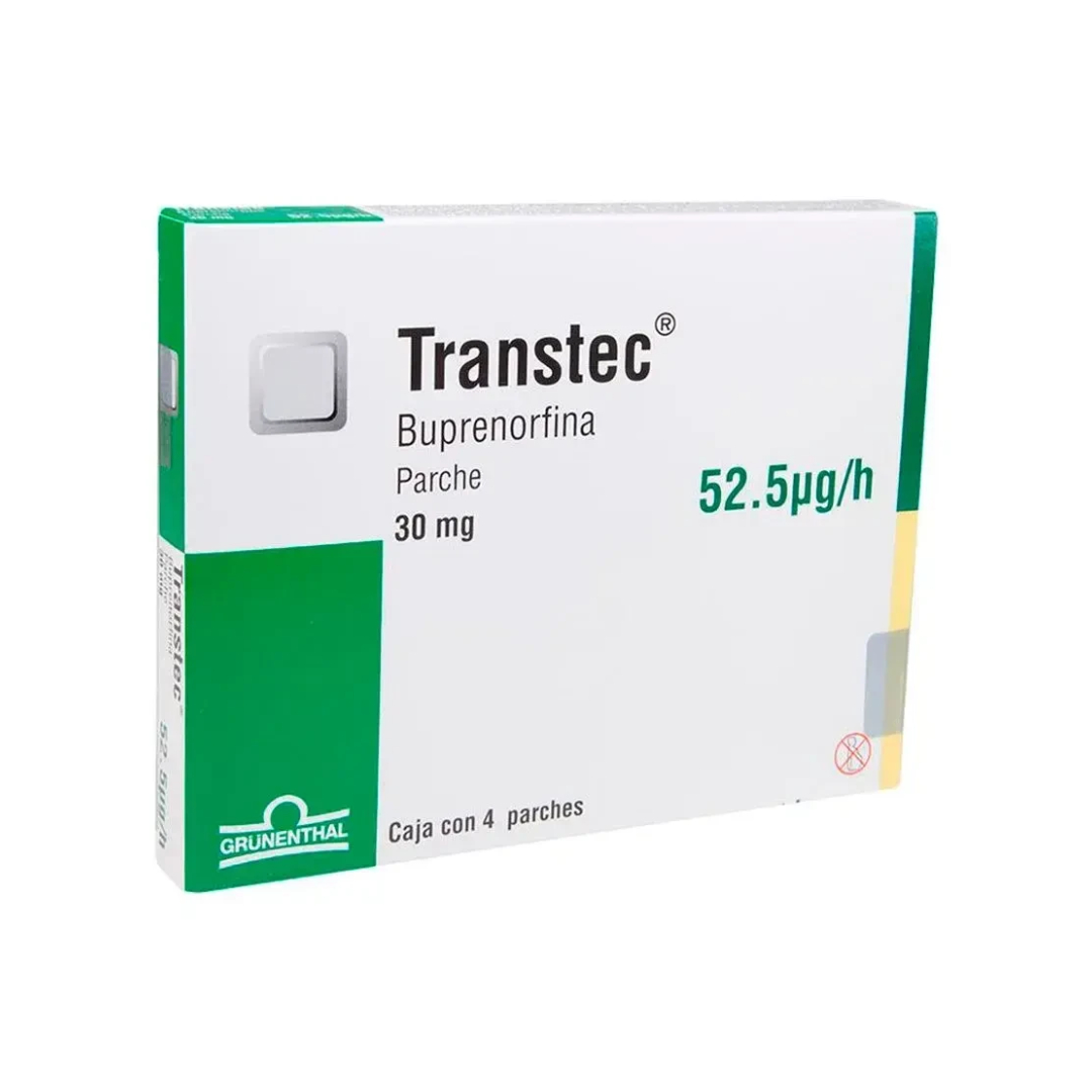 TRANSTEC 30MG PCHES CAJ C/4 CAD. OCT 26