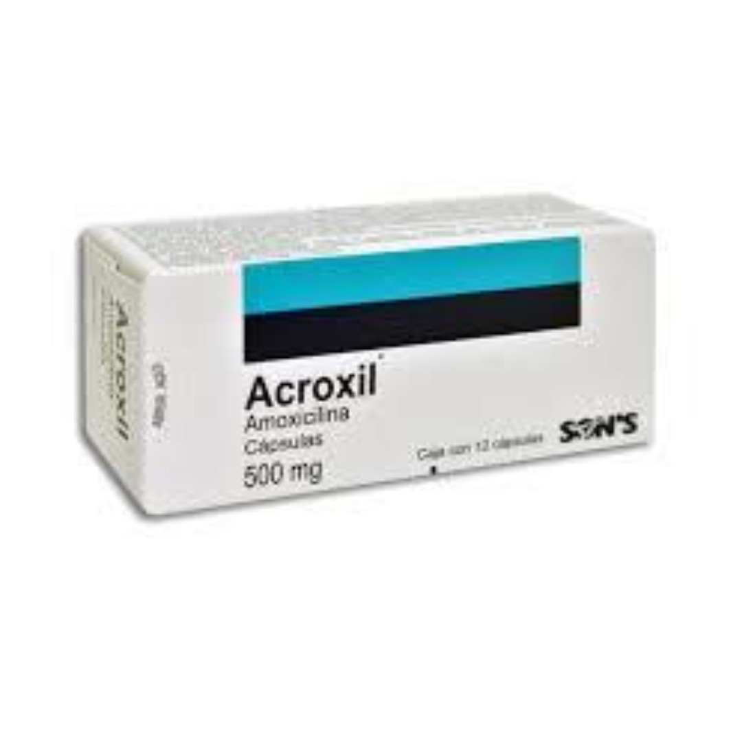 ACROXIL C/12 CAPS. 500 MG.Amoxicilina