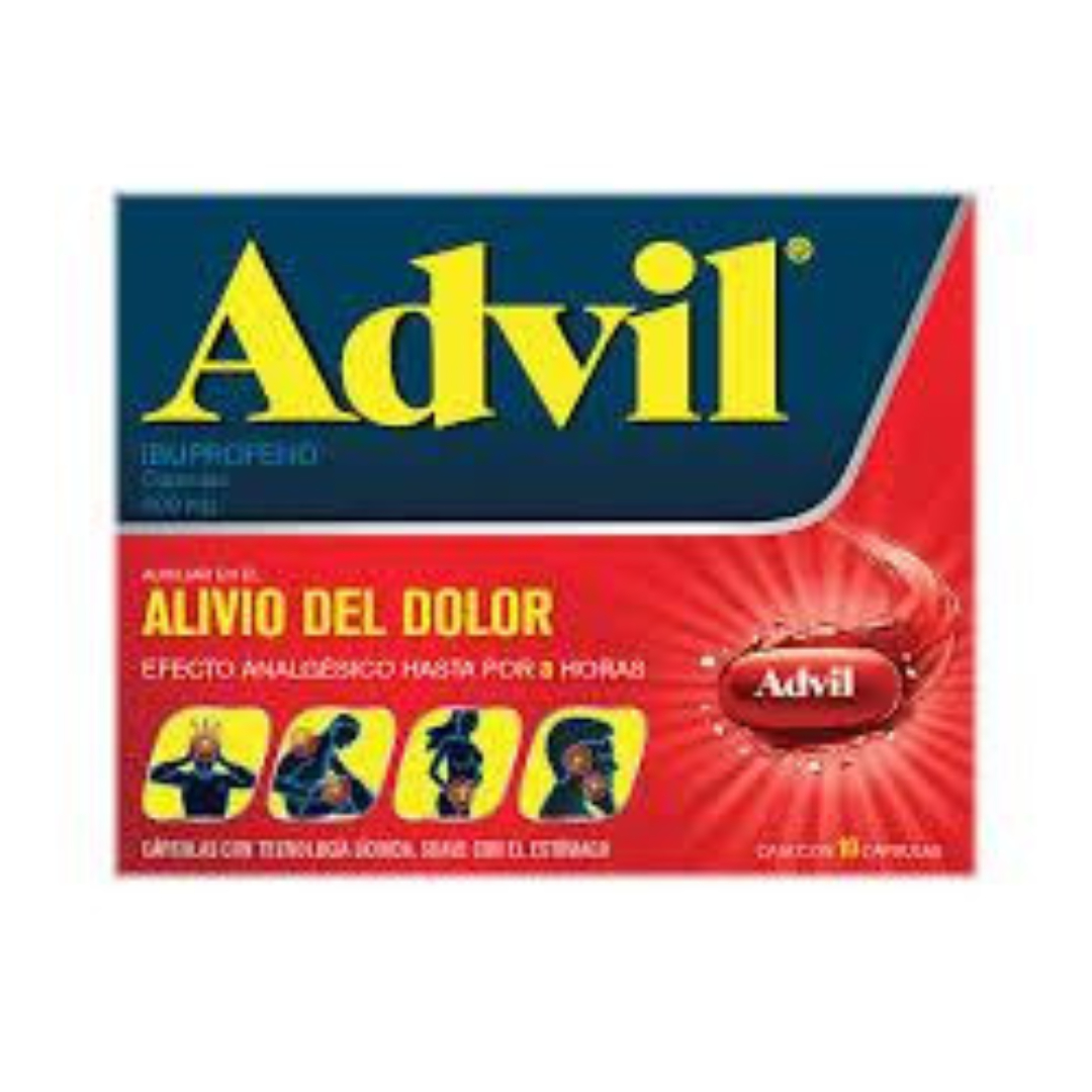 ADVIL Cja. c/10 CAPS. 400 MG.