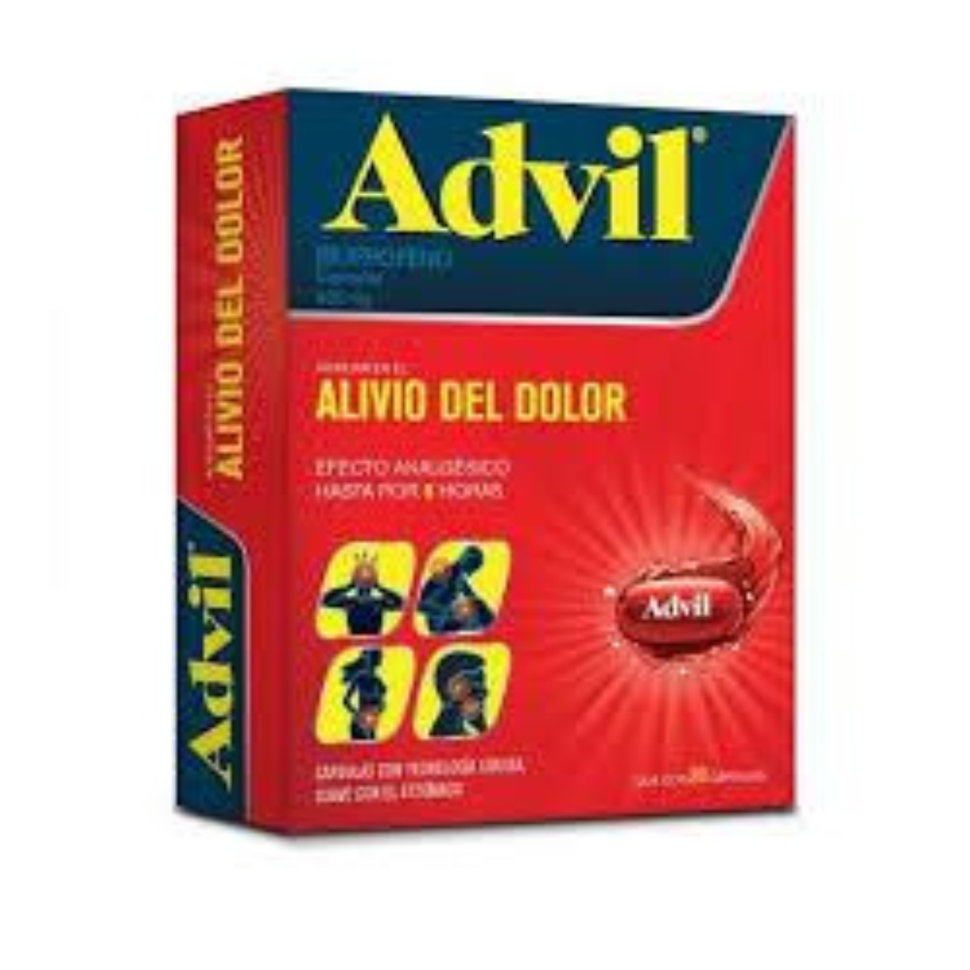 ADVIL Cja. c/20 CAPS. 400 MG.
