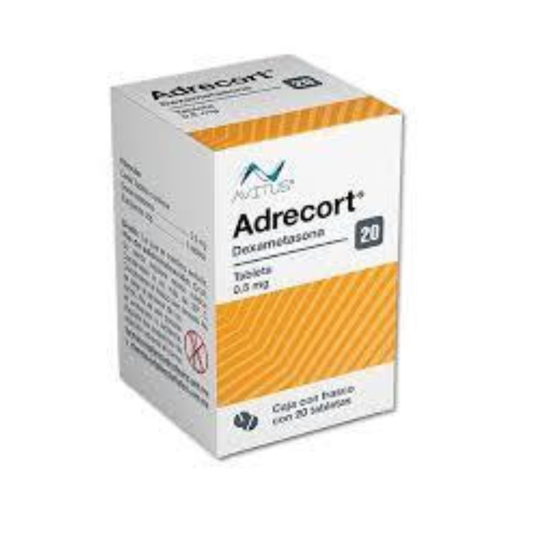 ADRECORT CJA/FCO. C/20 TABS. 0.5 MG.