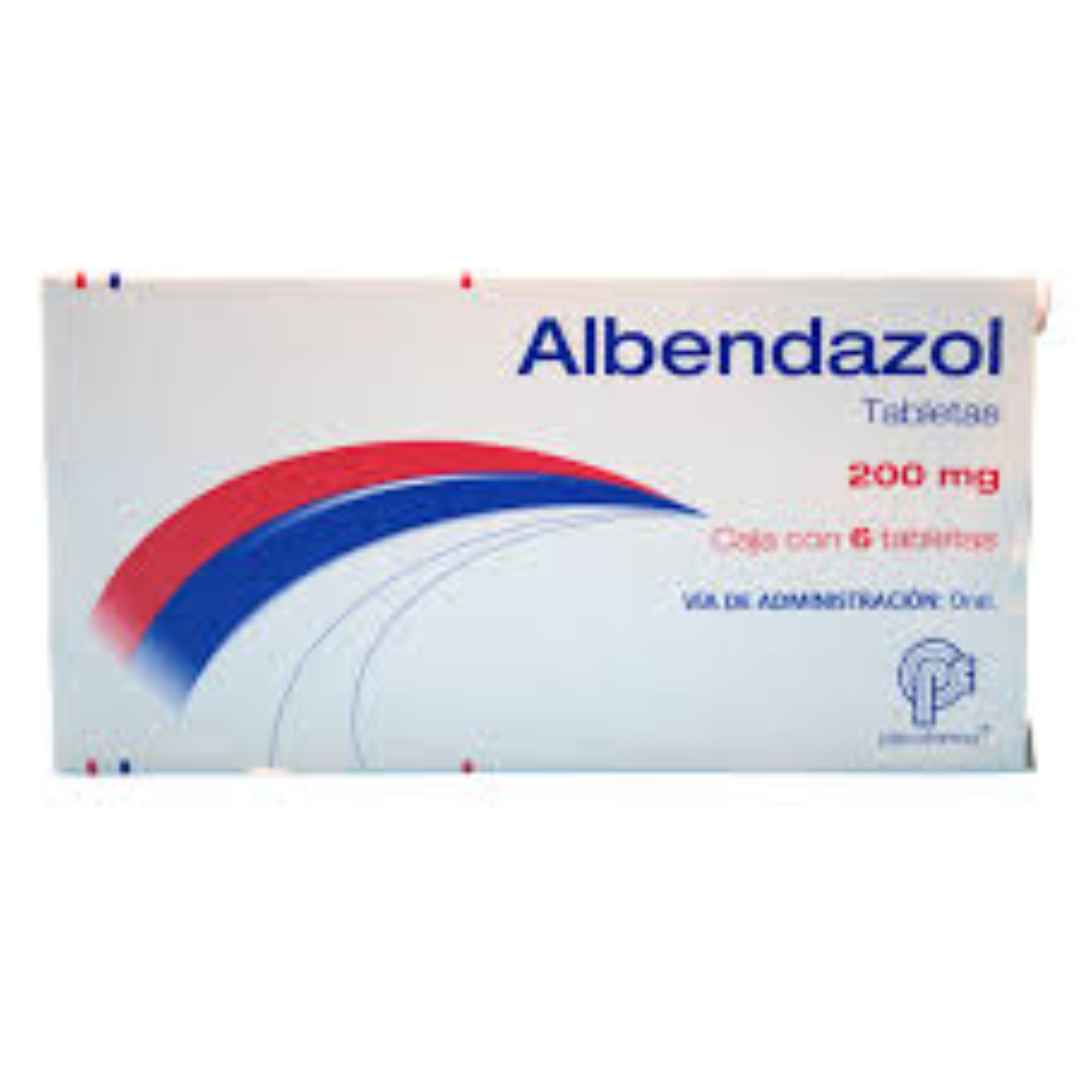 🚚PSICOFARMA Albendazol 200mg 6tabs