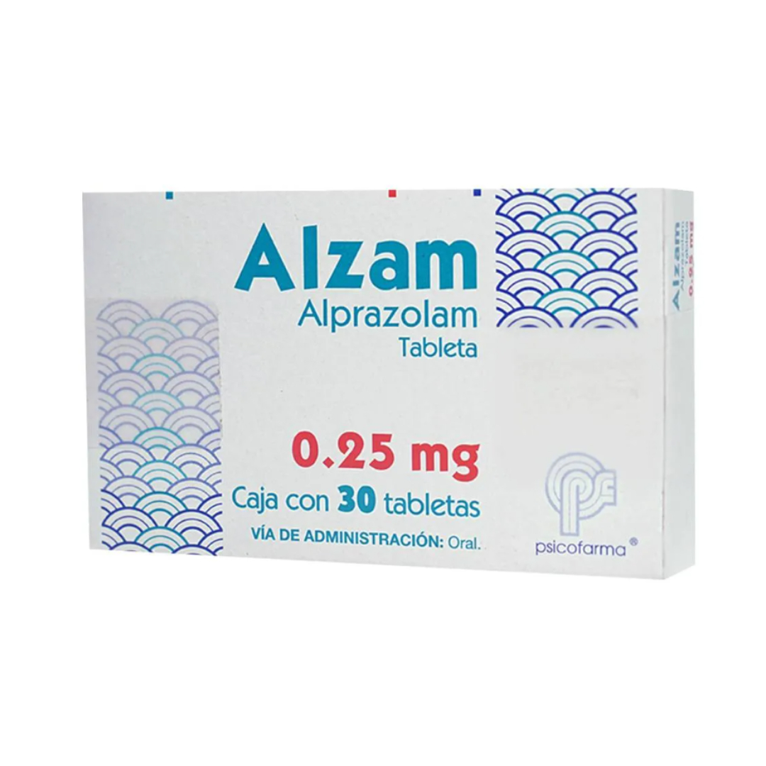 ALZAM 0.25 MG 30 TABLETAS (RED FRÍA)