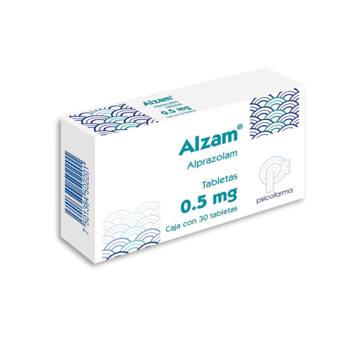 ALZAM 0.50 MG 30 TABLETAS (RED FRÍA)
