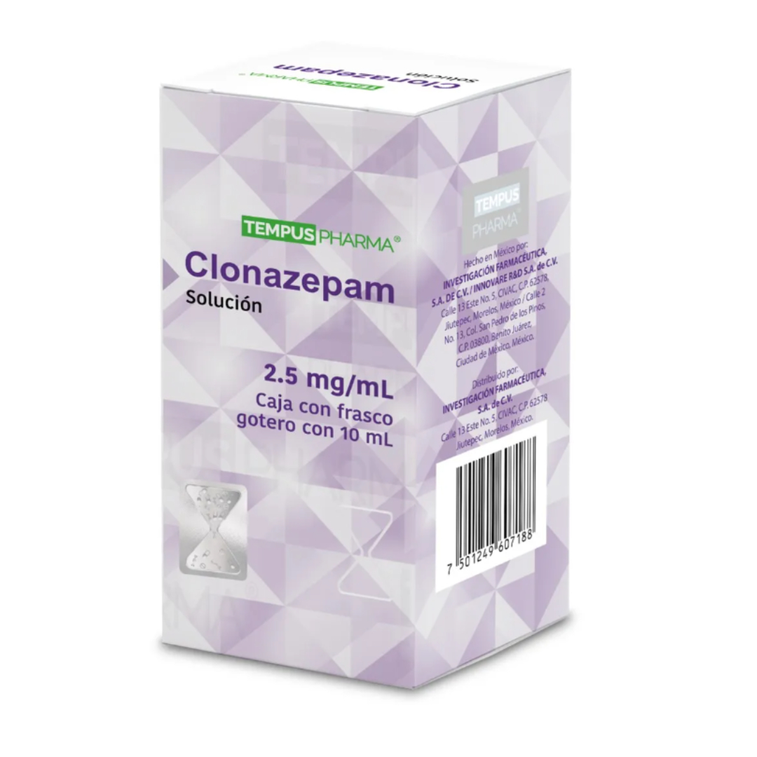 CLONAZEPAM 2.5MG SOL FCO10MLLGEN