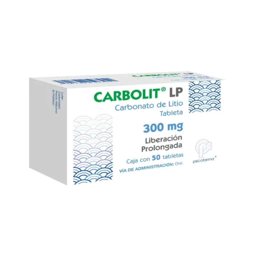 CARBOLIT LP 300 MG 50 TAB RX.