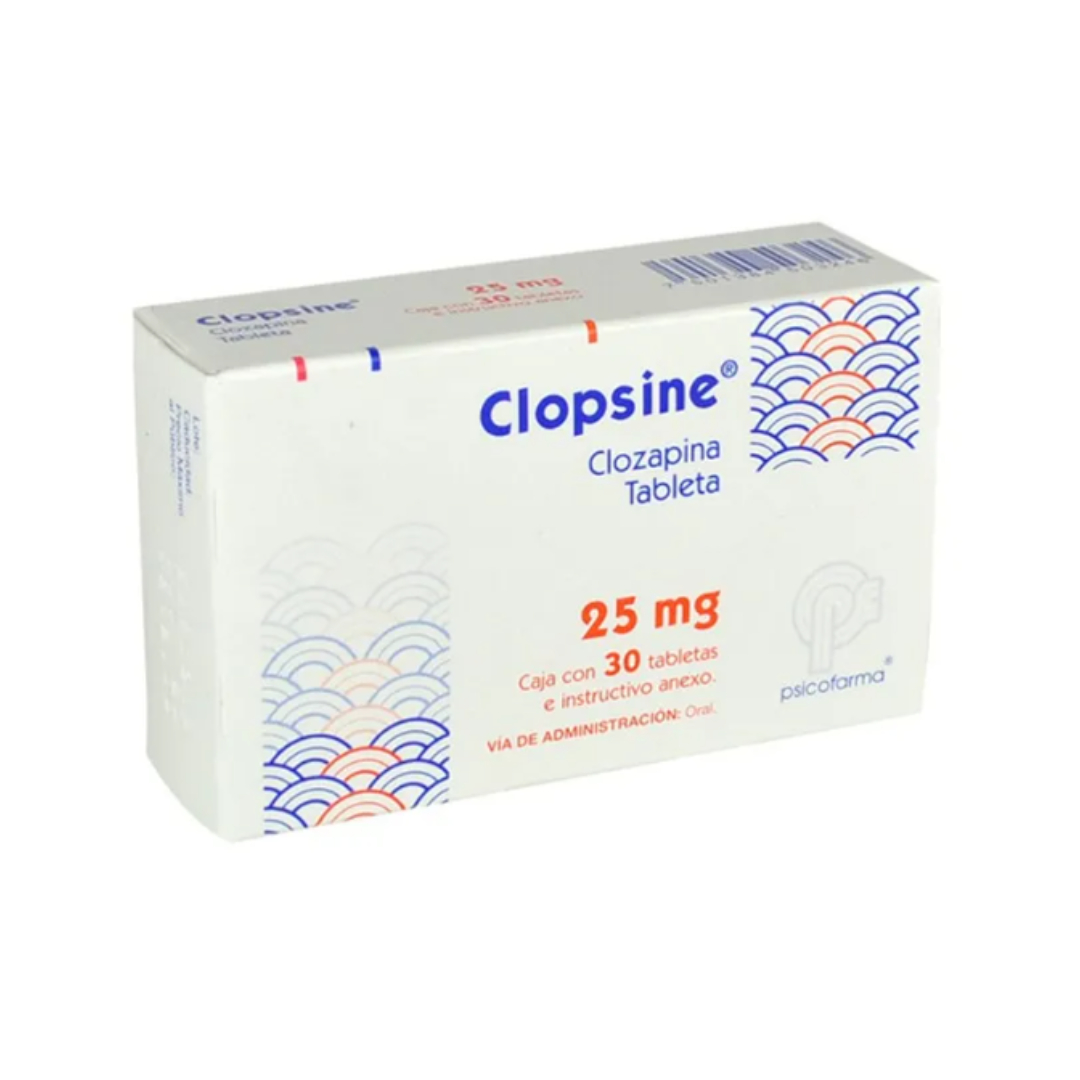 CLOPSINE 25 MG 30 TABLETAS