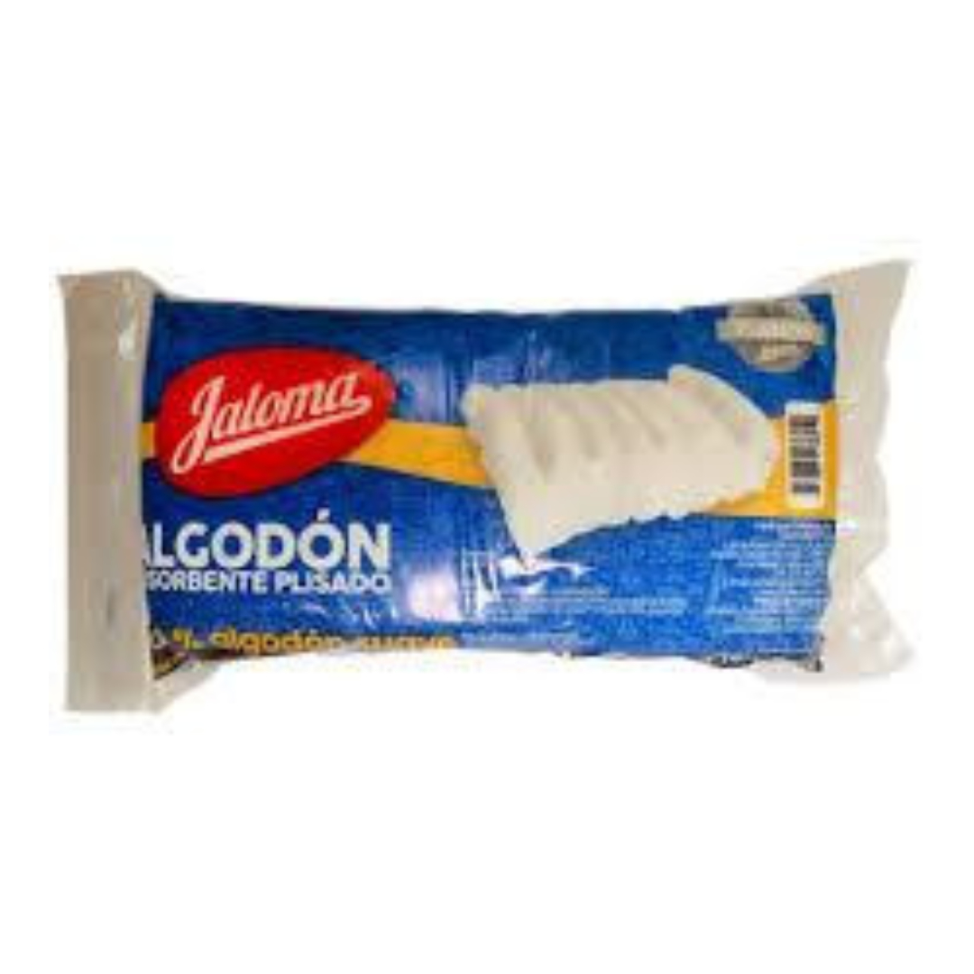 ALGODON ABSORBENTE PLISADO (Jaloma) Bolsa c/ 50 G.