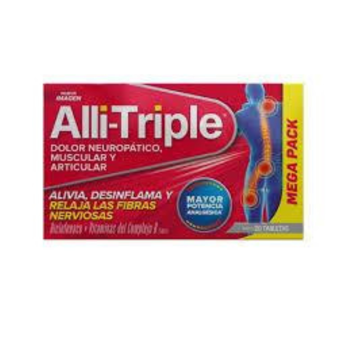 ALLI-TRIPLE c/20 TABS. 50/0.25/50/50 MG.