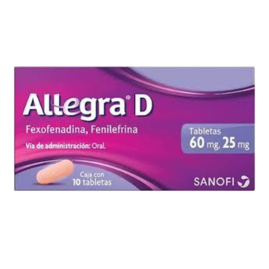 ALLEGRA-D c/10 TABS. 60/25 MG.