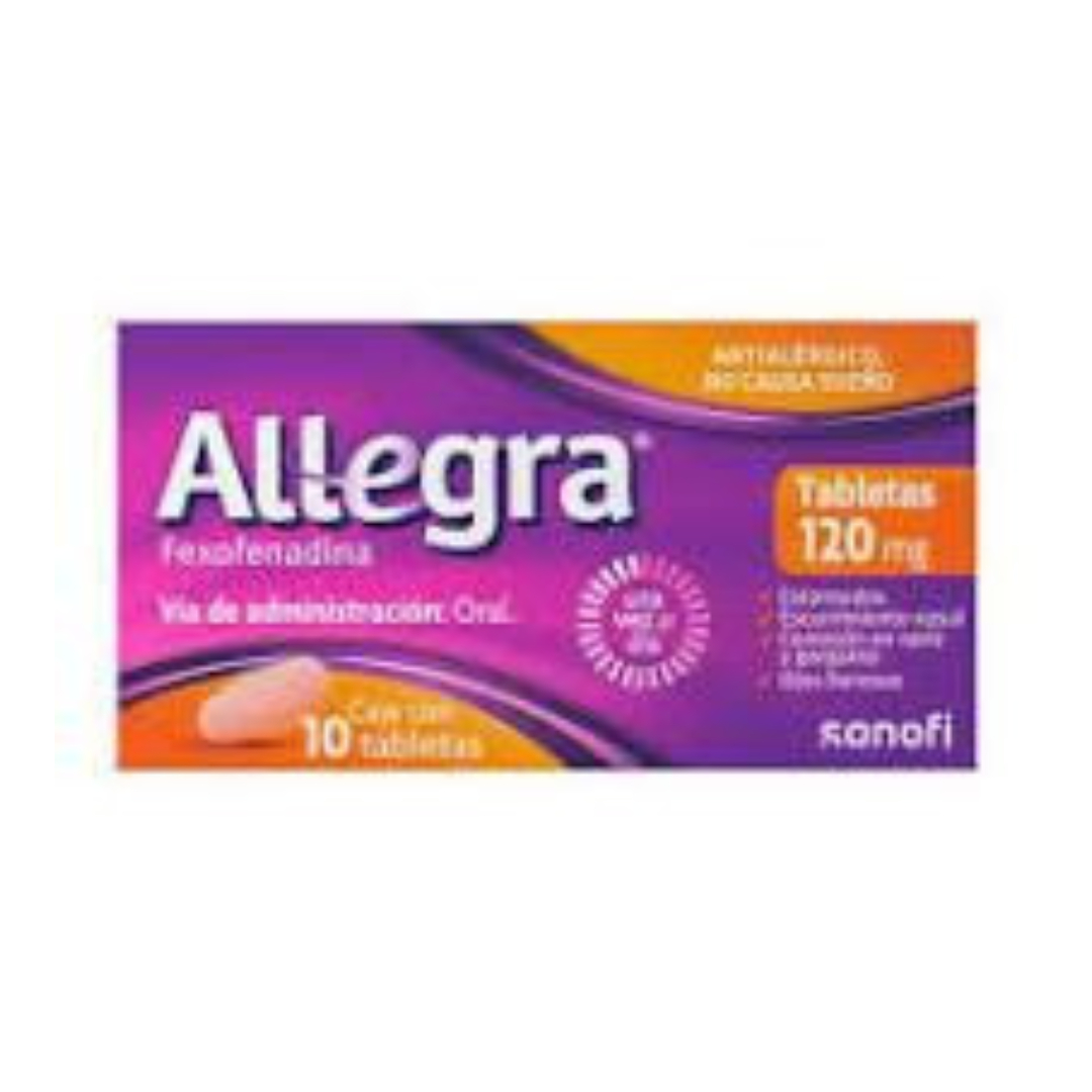 ALLEGRA c/10 TABS. 120 MG.