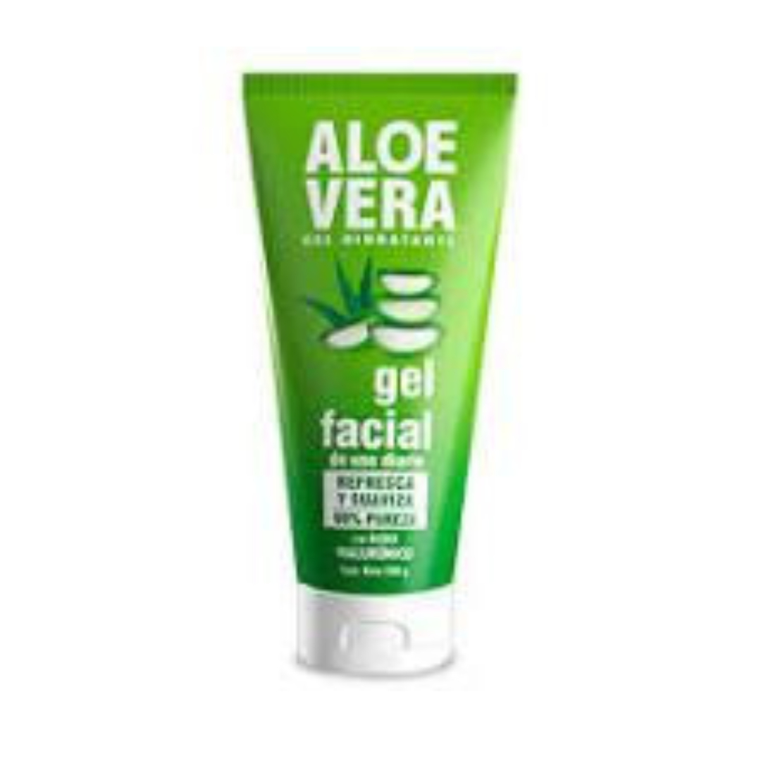ALOE VERA GEL FACIAL HIDRATANTE c/ÁCIDO HIALURONICO Tubo c/200 G.