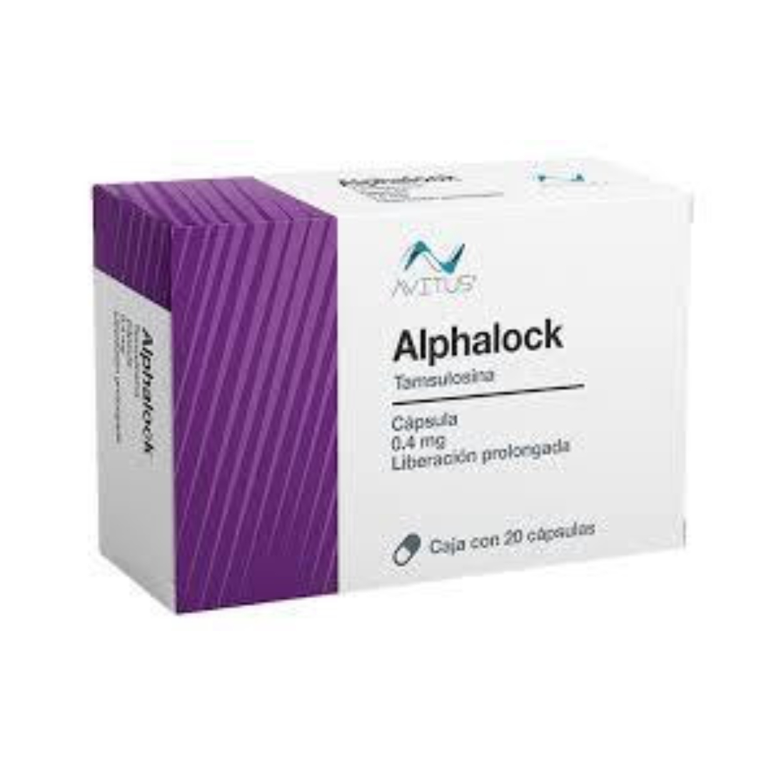 ALPHALOCK c/20 CAPS. L.P. 0.4 MG.