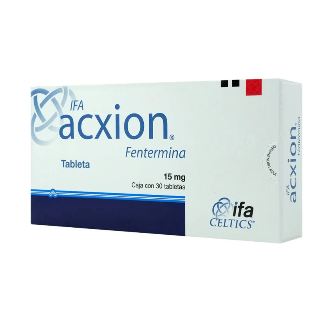 IFA ACXION 15 MG 30 TABLETAS (FENTERMINA)